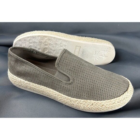 Esprit Nadine Espadrille Slip On Taupe Shoes Jute Wrapped Platform Sole 9.5 NEW - Picture 9 of 16